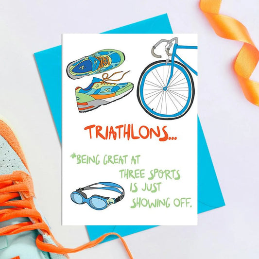 Triathlons | Greeting Card